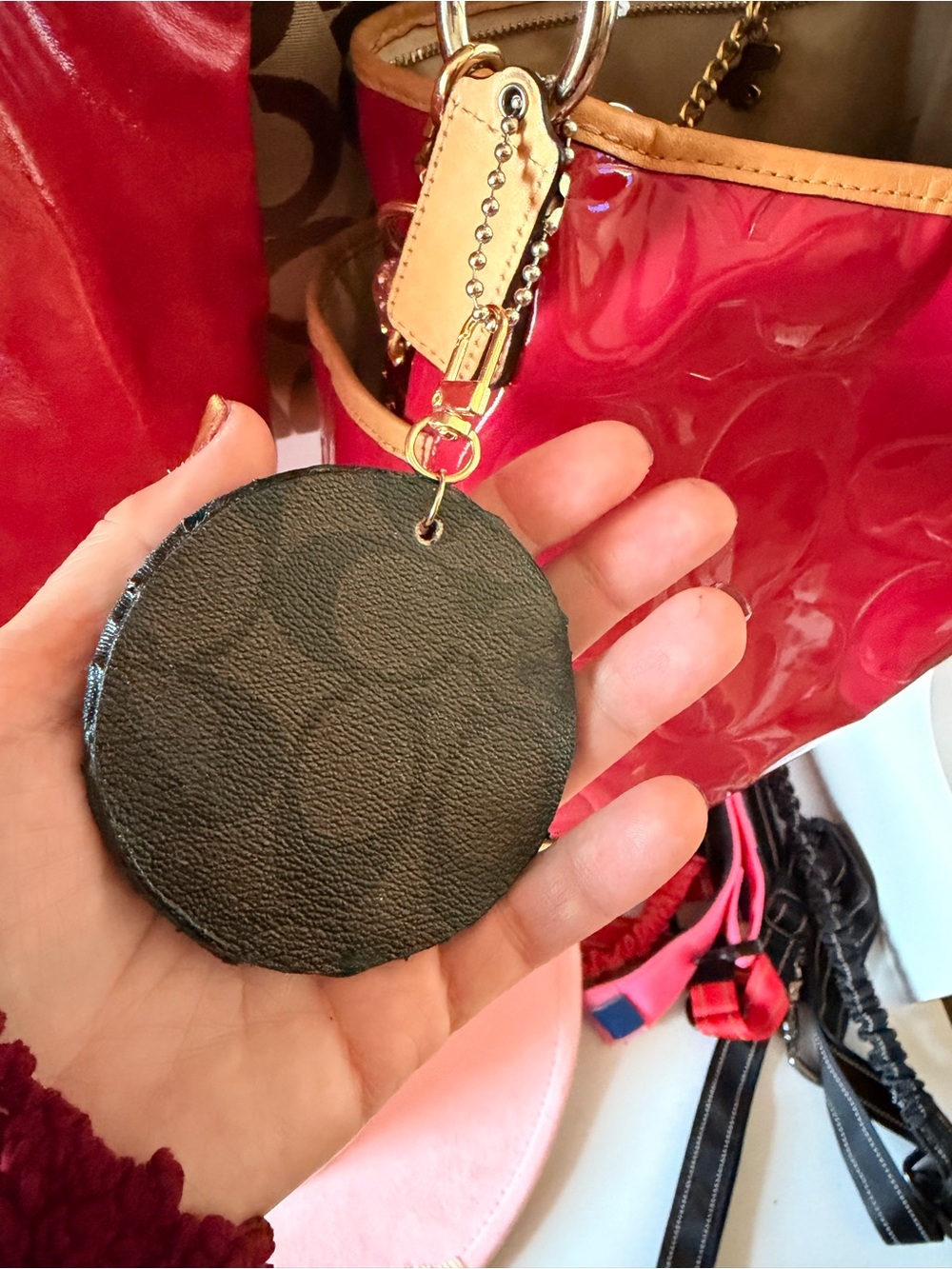 Hand crafted bag tag - Picture 3 of 3